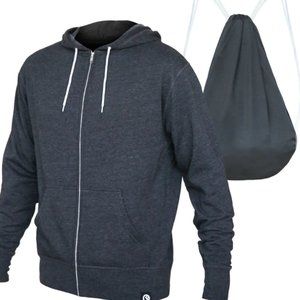 Quikflip Zip-Up Hero Lite Hoodie in Excellent Condition in Charcoal